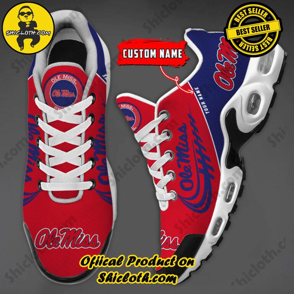 Ole Miss Rebels Custom Name Nike TN Shoes 3 Ole Miss Rebels Custom Name Nike TN Shoes - Image 3