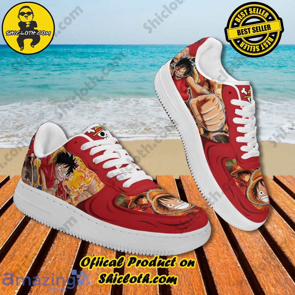 One Piece Lufffy Air Force Shoes Gift For Anime?s Fans One Piece Lufffy Air Force Shoes Gift For Anime?s Fans