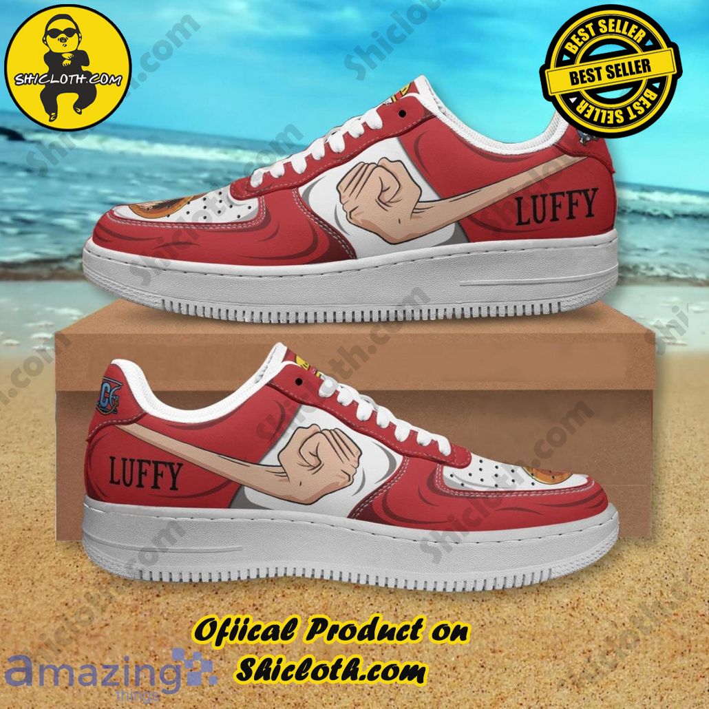 One Piece Lufffy Punch Air Force Shoes Gift For Anime’s Fans