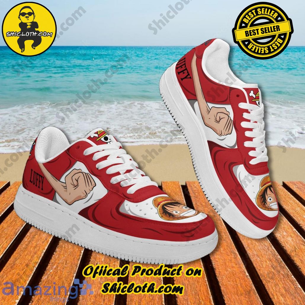 One Piece Lufffy Punch Air Force Shoes Gift For Anime?s Fans One Piece Lufffy Punch Air Force Shoes Gift For Anime?s Fans