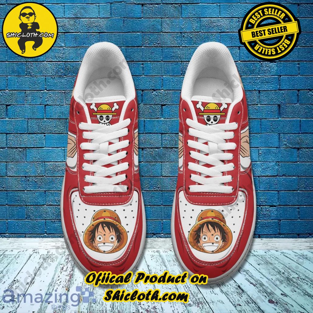 One Piece Lufffy Punch Air Force Shoes Gift For Anime?s Fans One Piece Lufffy Punch Air Force Shoes Gift For Anime?s Fans