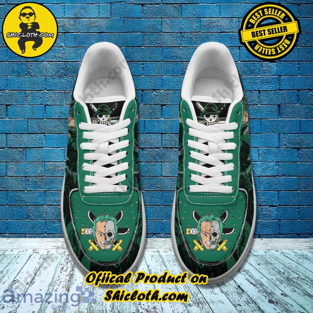 One Piece Roronoa Zoro Character Air Force Shoes Gift For Anime?s Fans One Piece Roronoa Zoro Character Air Force Shoes Gift For Anime?s Fans