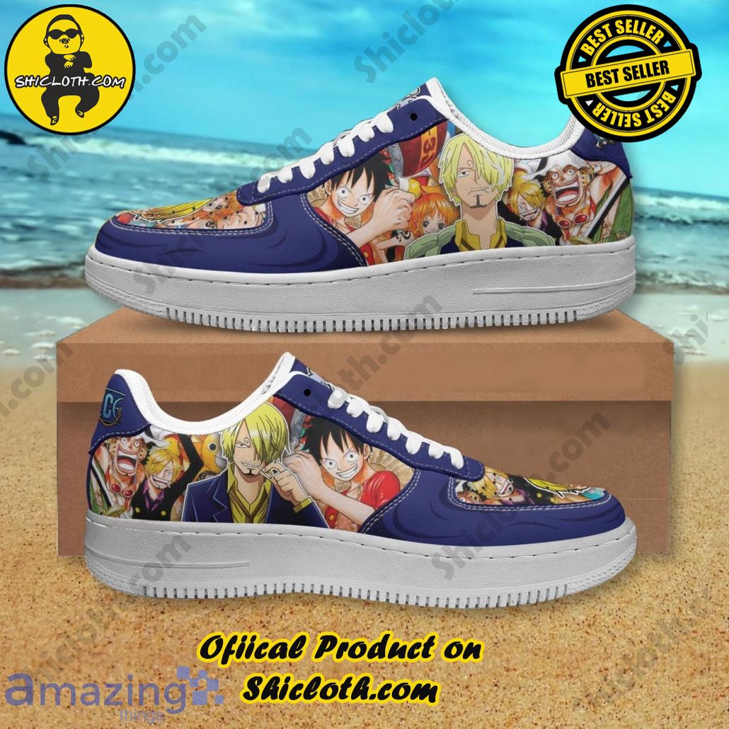 One Piece Sanji Air Force Shoes Gift For Anime’s Fans