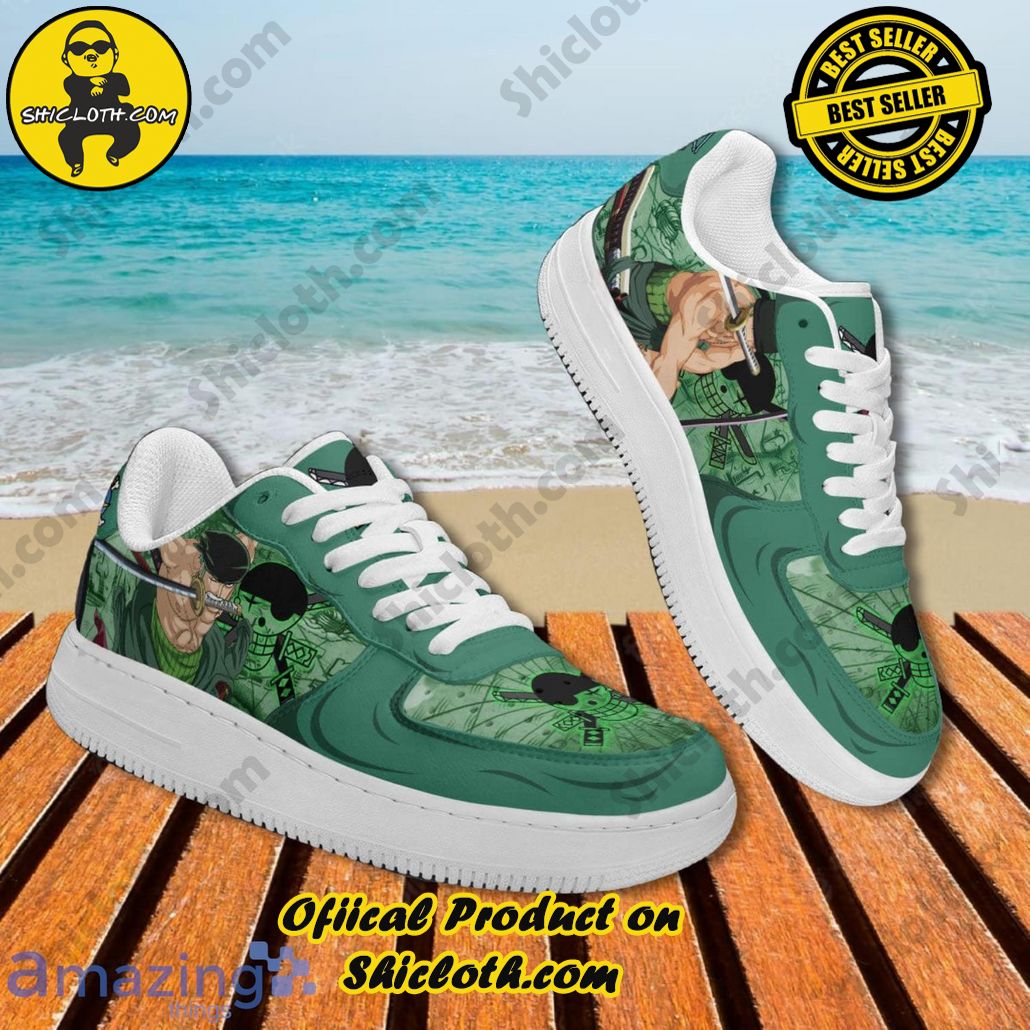 One Piece Zoro Air Force Shoes Gift For Anime?s Fans One Piece Zoro Air Force Shoes Gift For Anime?s Fans