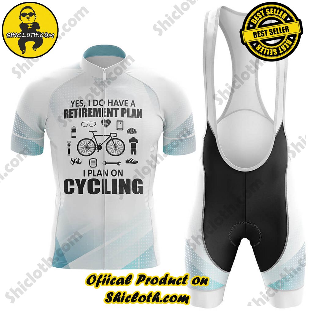 Retirement Plan Black White - Men's Cycling Kit