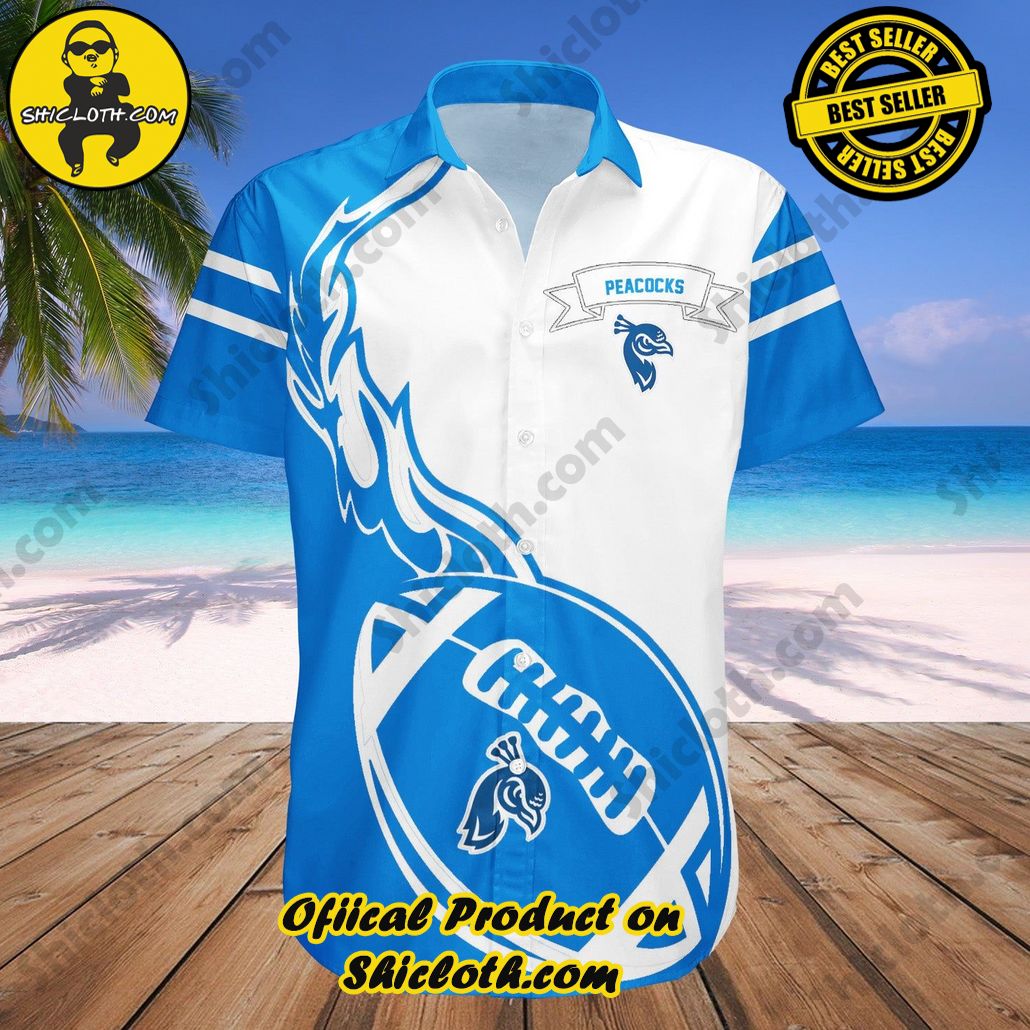 Saint Peters Peacocks Hawaii Shirt Flame Ball NCAA
