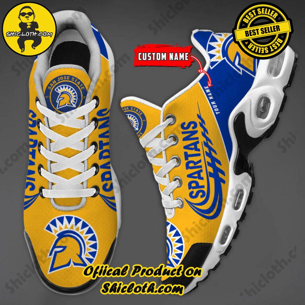 San Jose State Spartans Custom Name Nike TN Shoes 3 San Jose State Spartans Custom Name Nike TN Shoes - Image 3