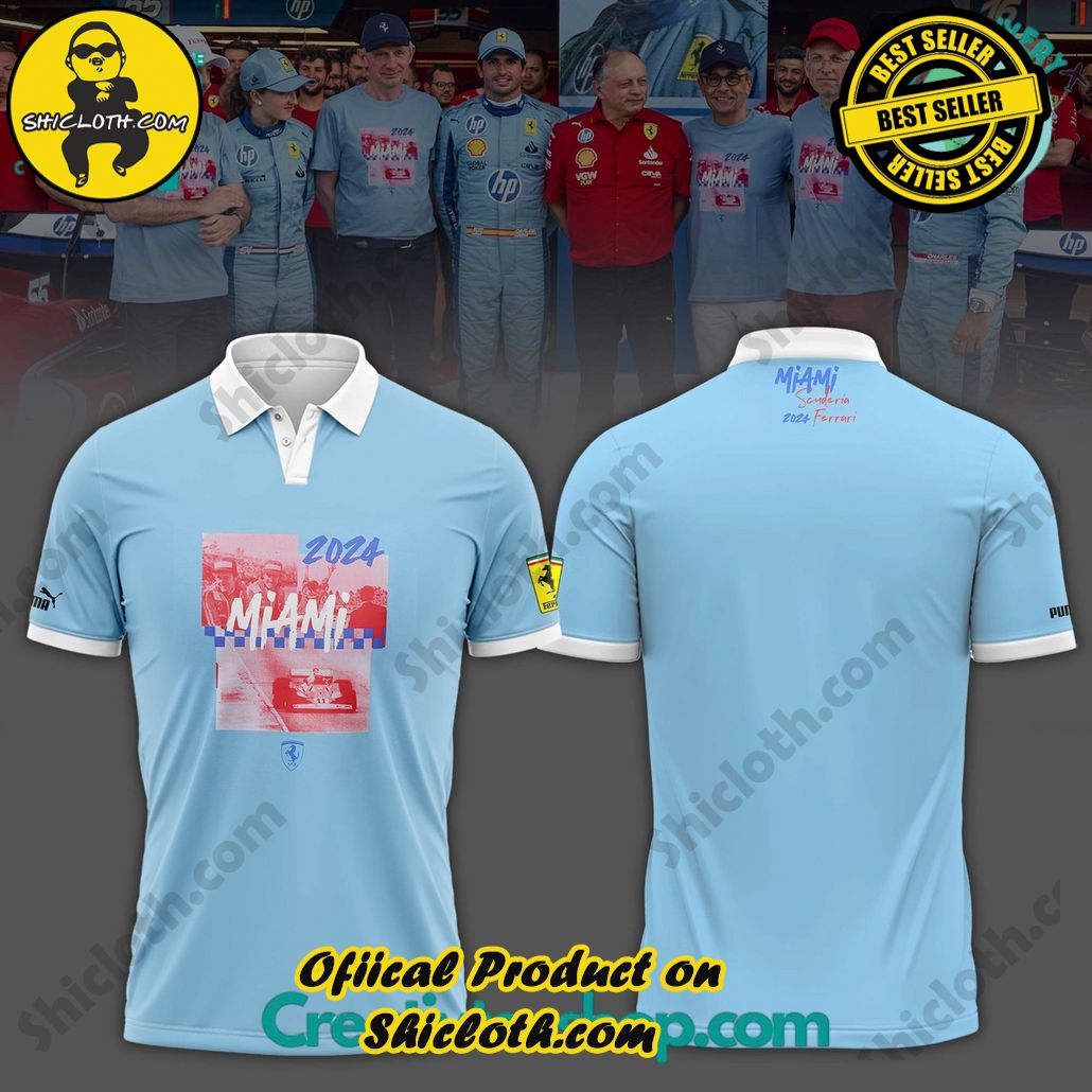 Scuderia Ferrari HP Miami 2024 Polo Shirt
