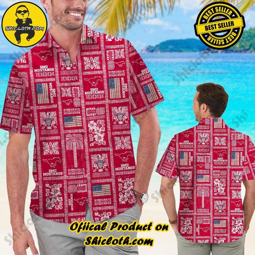 SMU Mustangs Summer Commemorative Tropical Hawaiian Shirt