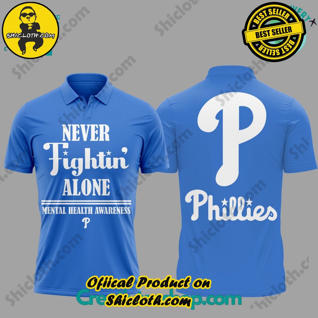 Special “Mental Health Awareness Month” Philadelphia Phillies Polo Shirt