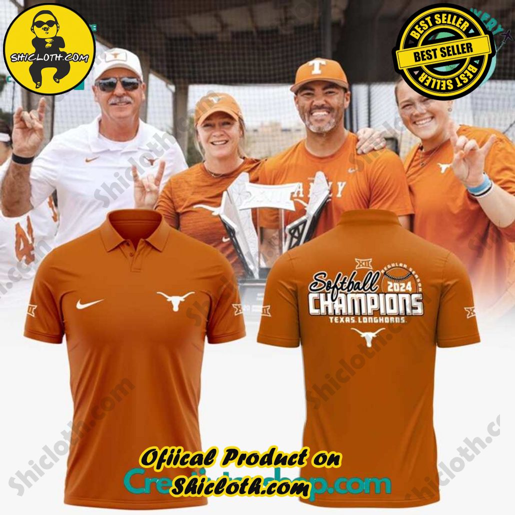 Texas Longhorns Softball 2024 Champions Polo Shirt
