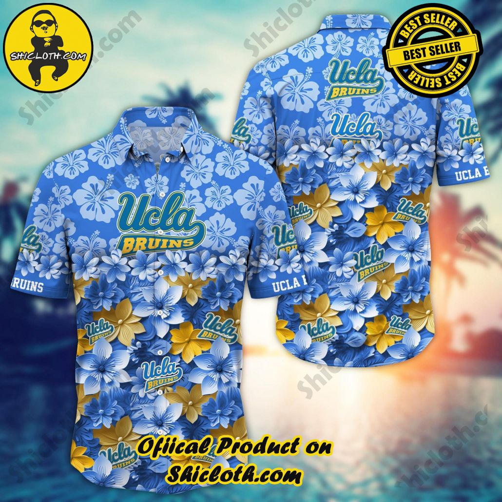 UCLA Bruins NCAA3 Flower Hawaii Shirt And Tshirt For Fans, Summer Football Shirts