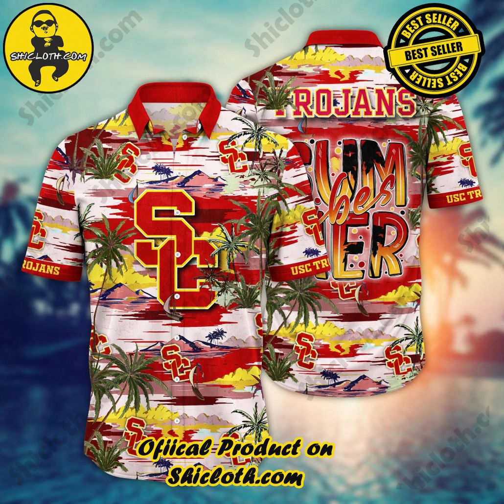 USC Trojans | NCAA1 Flower Hawaii Shirt For Fans, Summer Football Shirts