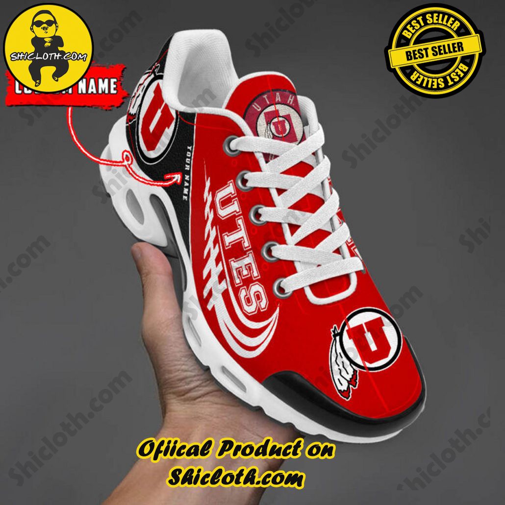Utah Utes Custom Name Nike TN Shoes