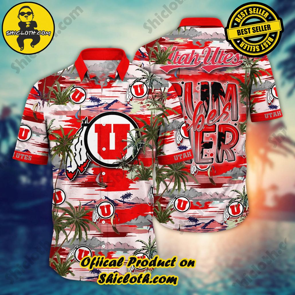 Utah Utes | NCAA2 Flower Hawaii Shirt For Fans, Summer Football Shirts