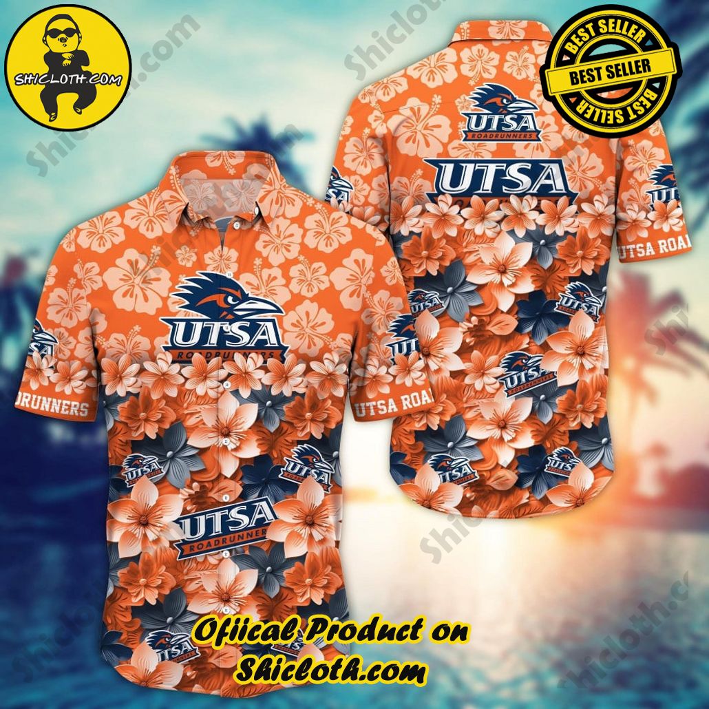 UTSA Roadrunners NCAA3 Flower Hawaii Shirt And Tshirt For Fans, Summer Football Shirts