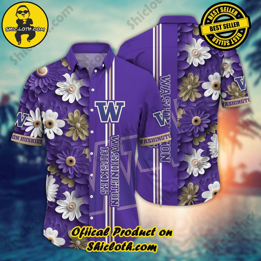 Washington Huskies Hawaiian Shirt Custom