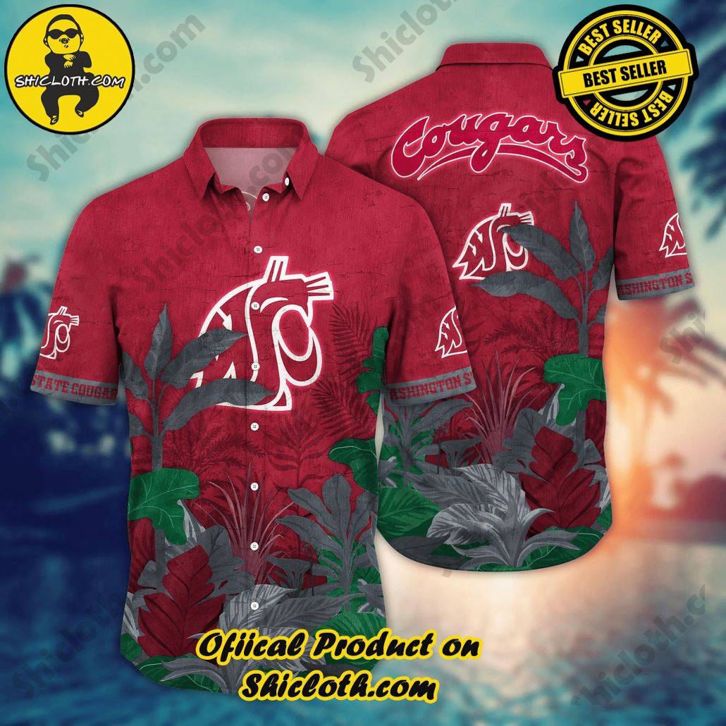 Washington State Cougars NCAA Hawaiian Shirt Ice-Cold Drinks Game Of Goals Shirts