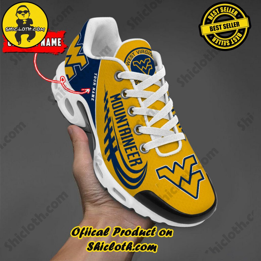 West Virginia Mountaineers Custom Name Nike TN Shoes