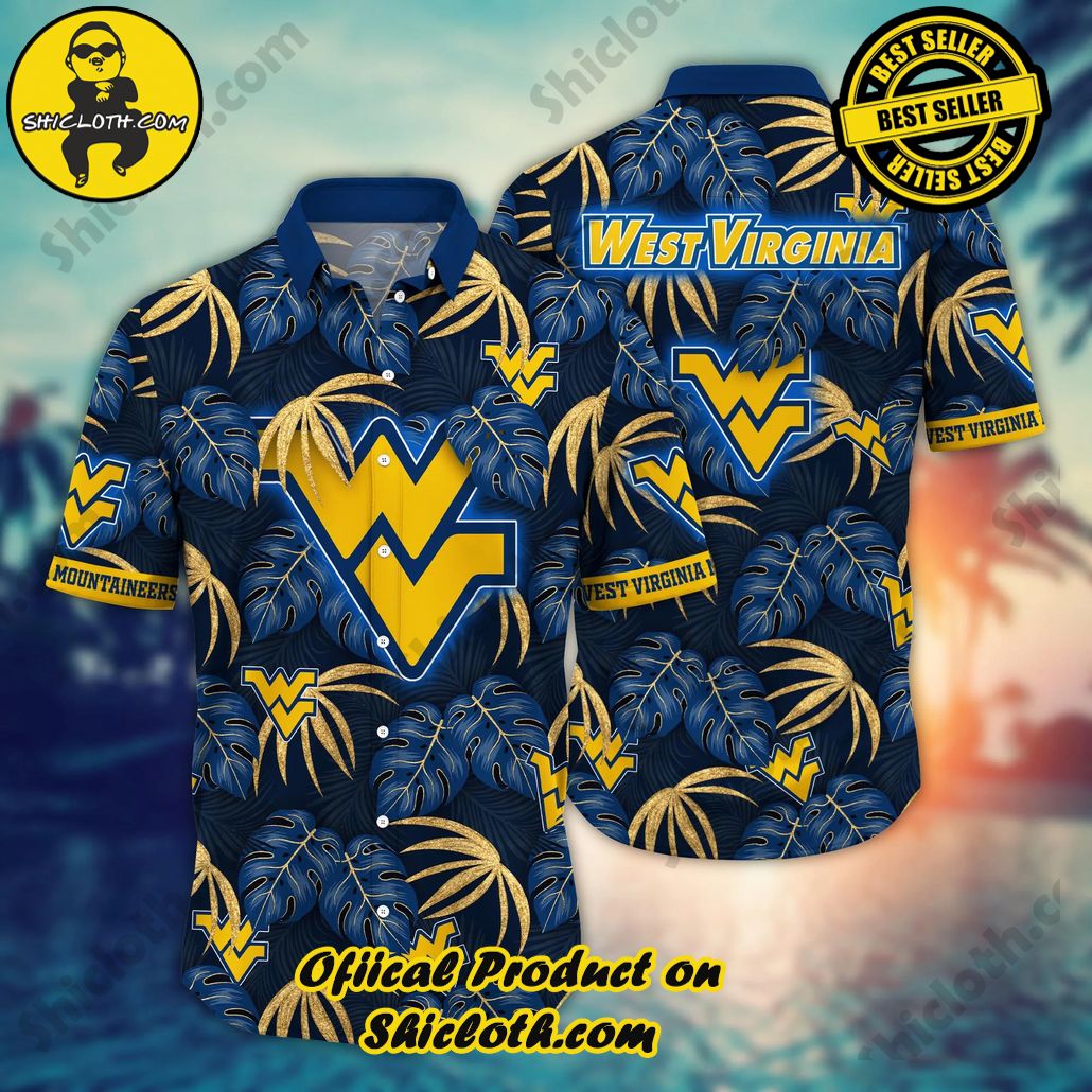 West Virginia Mountaineers NCAA Hawaiian Shirt Beach Fun Aloha Shirt