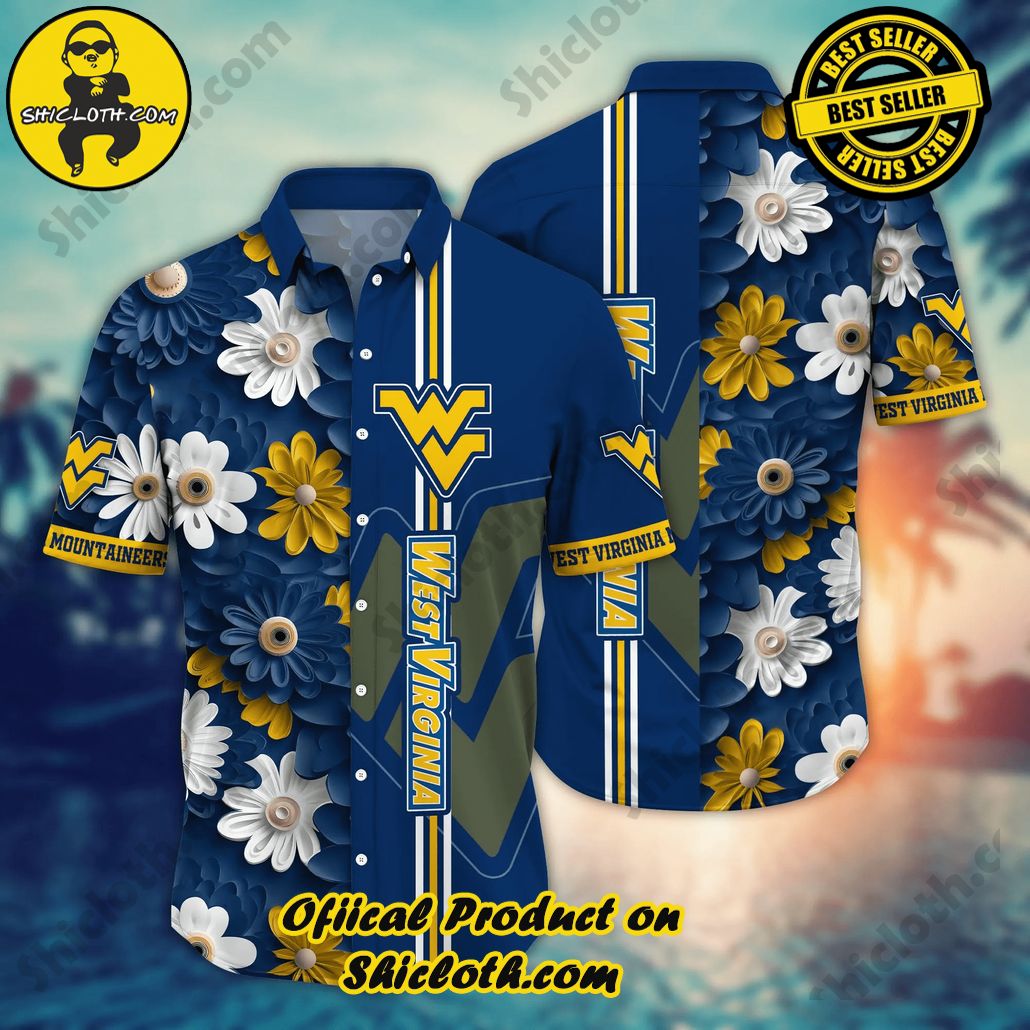 West Virginia Mountaineers NCAA Hawaiian Shirt Lush Greenery Aloha Shirt