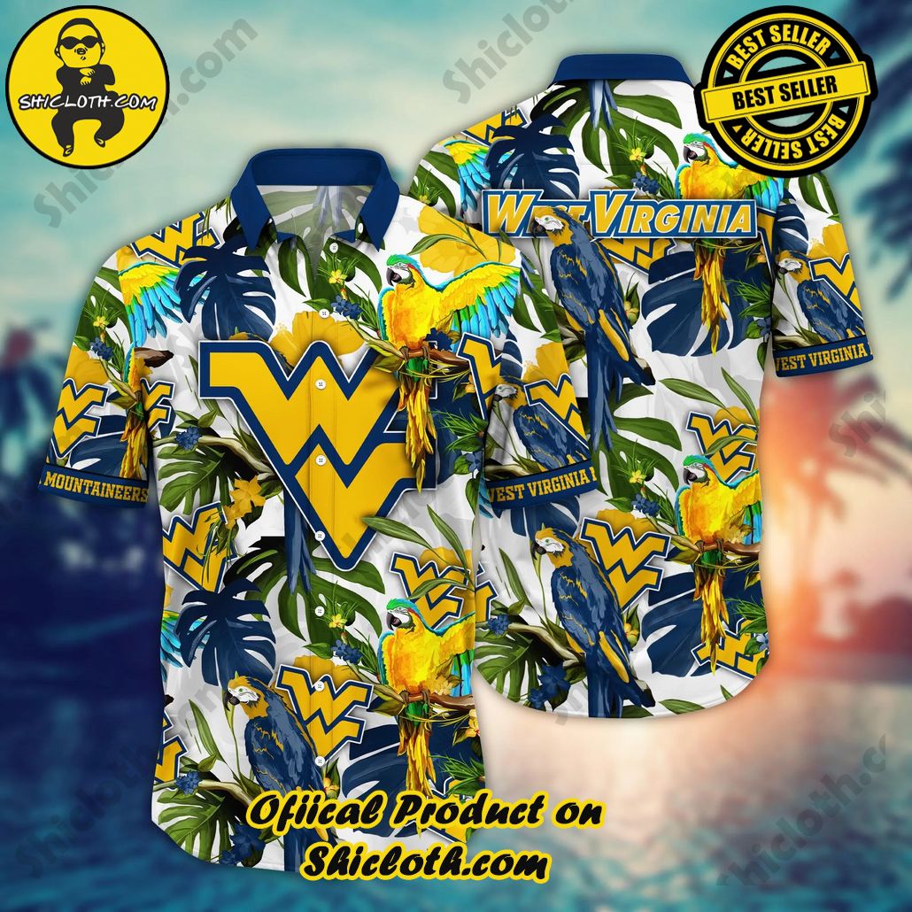 West Virginia Mountaineers NCAA Hawaiian Shirt Summer Fruitstime Aloha Shirt