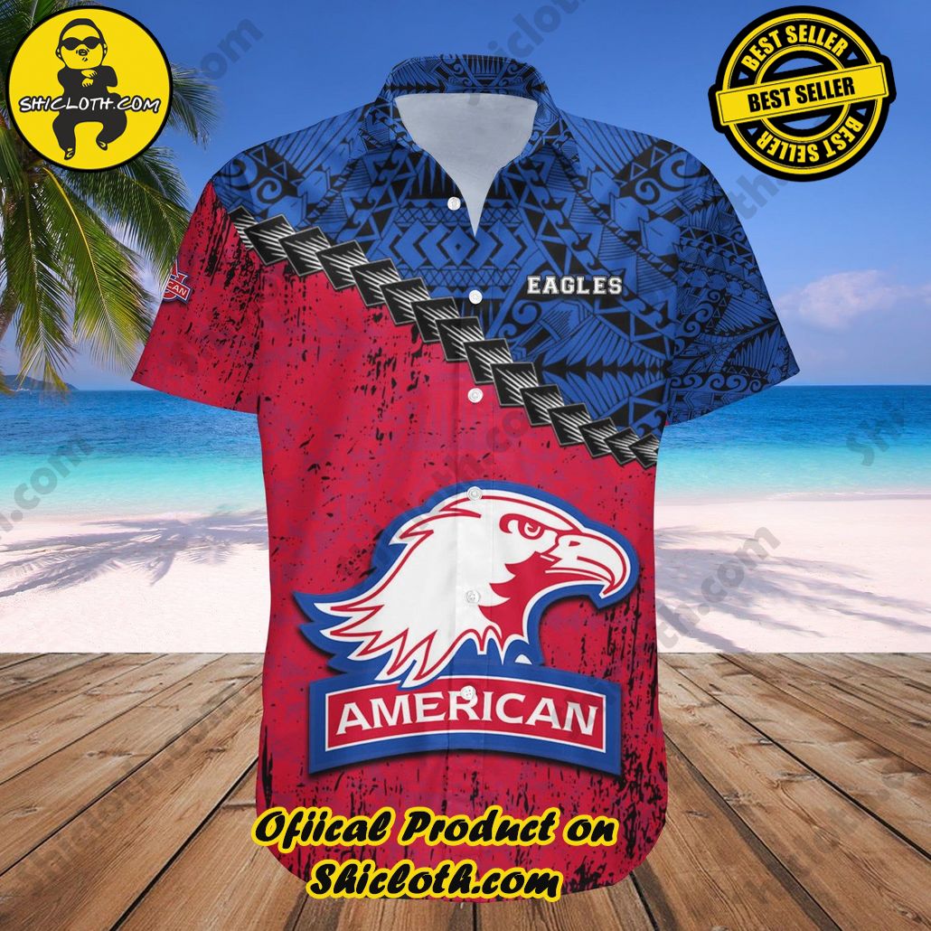 American Eagles Hawaii Shirt Grunge Polynesian Tattoo NCAA