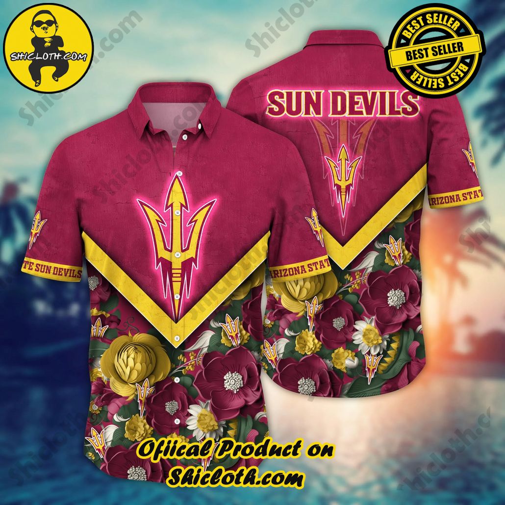Arizona State Sun Devils NCAA Hawaiian Shirt Custom Ceiling Fans Aloha Shirt