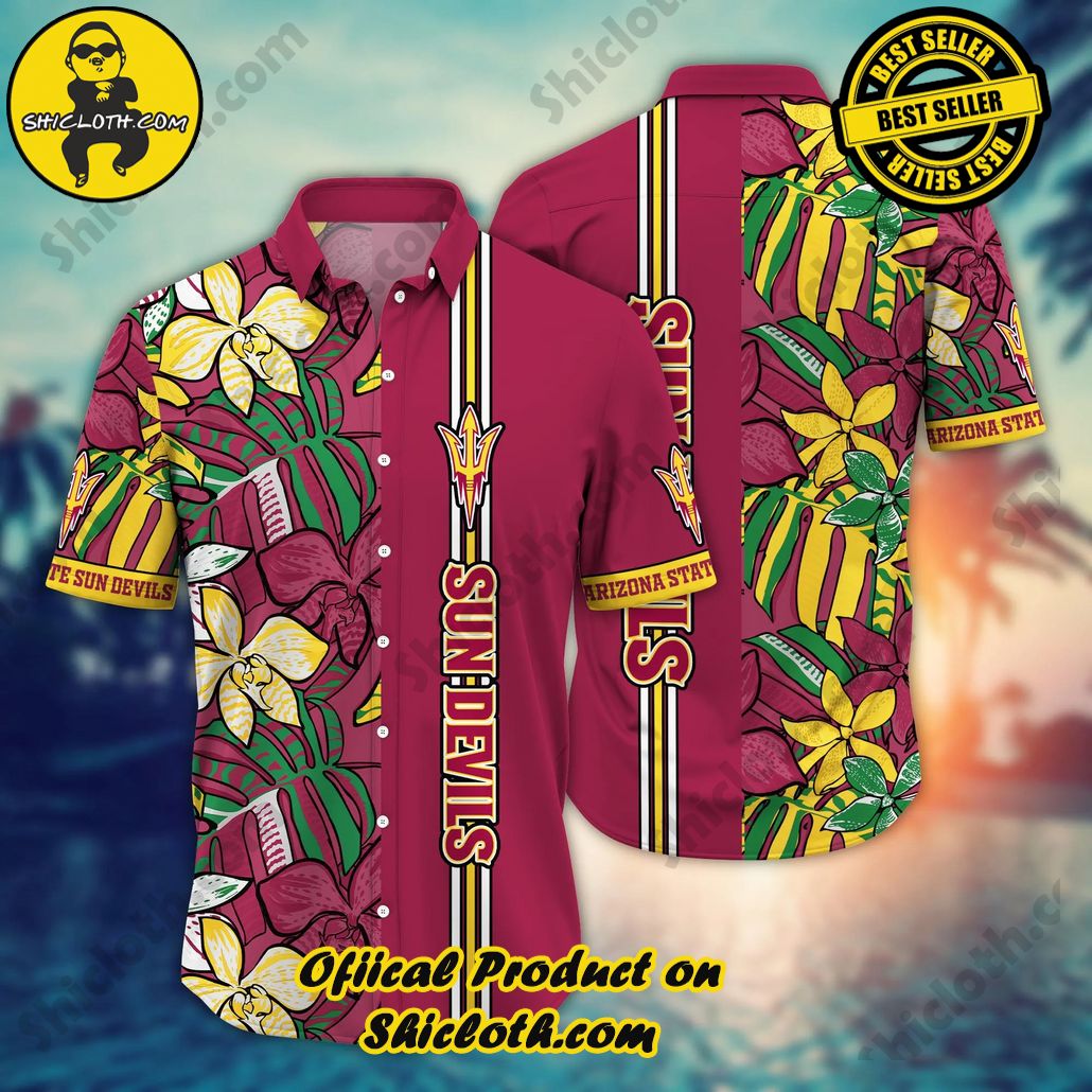 Arizona State Sun Devils NCAA Hawaiian Shirt Hammocks Aloha Shirt