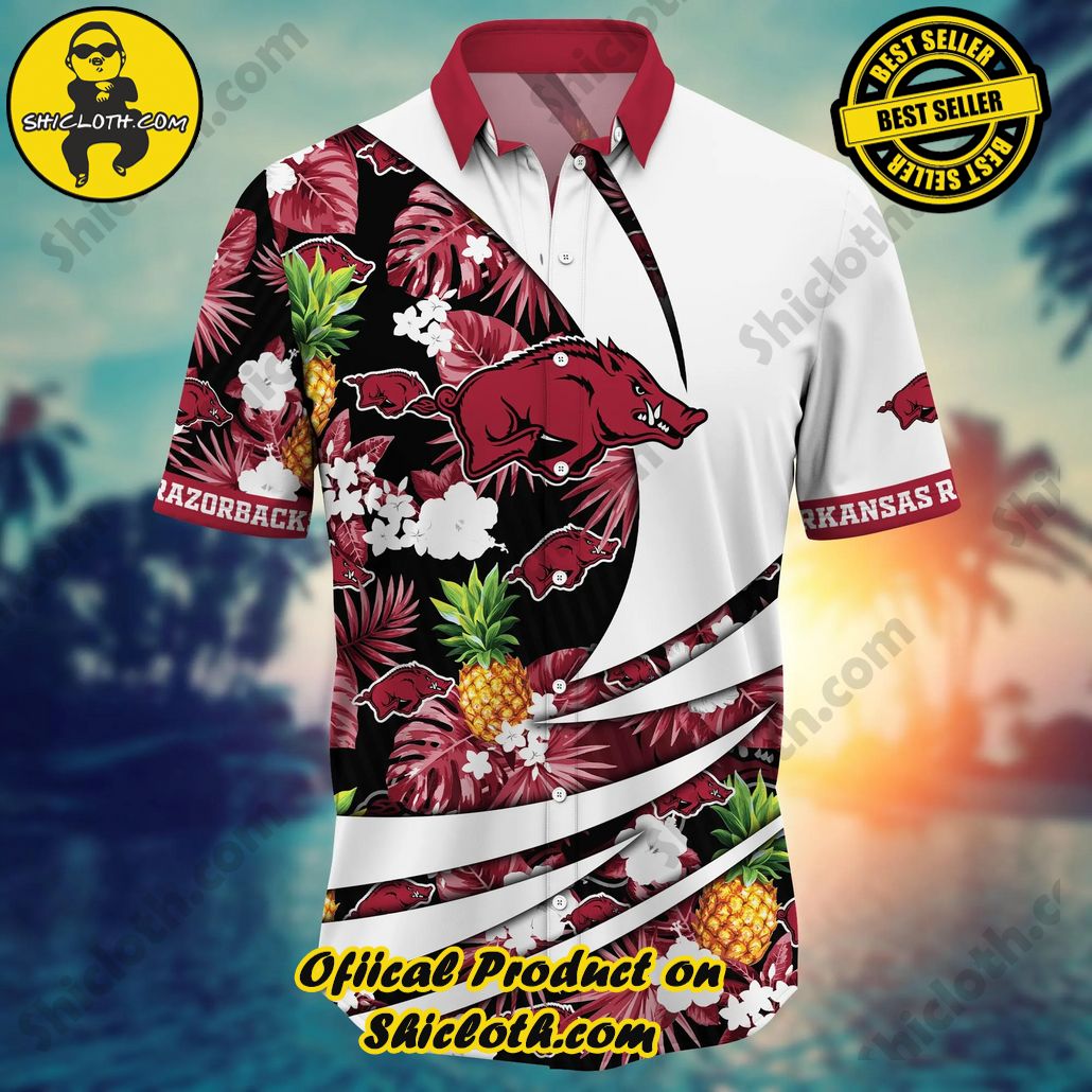 Arkansas Razorbacks NCAA Hawaiian Shirt August Aloha Shirt 2 Arkansas Razorbacks NCAA Hawaiian Shirt August Aloha Shirt - Image 2
