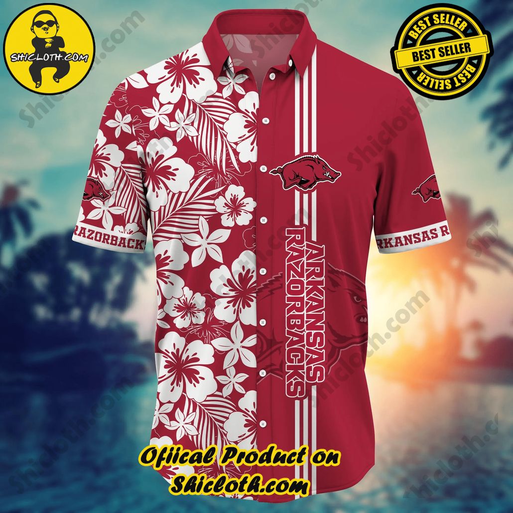 Arkansas Razorbacks NCAA Hawaiian Shirt Sunglassestime Aloha Shirt Arkansas Razorbacks NCAA Hawaiian Shirt Sunglassestime Aloha Shirt