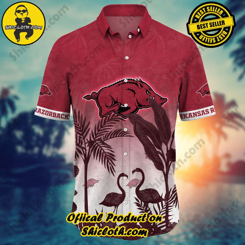 Arkansas Razorbacks NCAA Hawaiian Shirt Swimsuitstime Aloha Shirt Arkansas Razorbacks NCAA Hawaiian Shirt Swimsuitstime Aloha Shirt