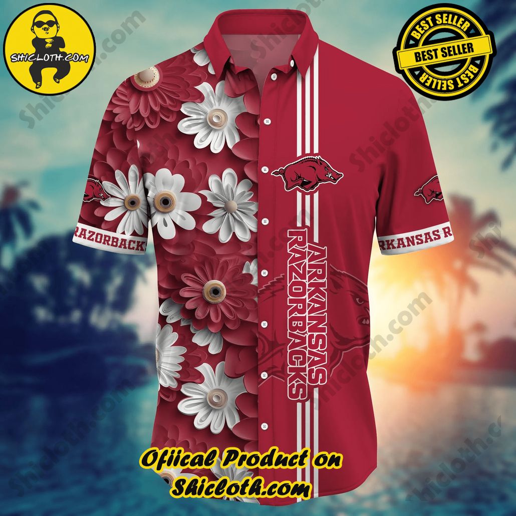 Arkansas Razorbacks NCAA Hawaiian Shirt Travel Aloha Shirt Arkansas Razorbacks NCAA Hawaiian Shirt Travel Aloha Shirt