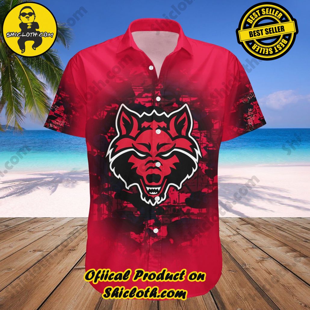 Arkansas State Red Wolves Hawaii Shirt Camouflage Vintage NCAA