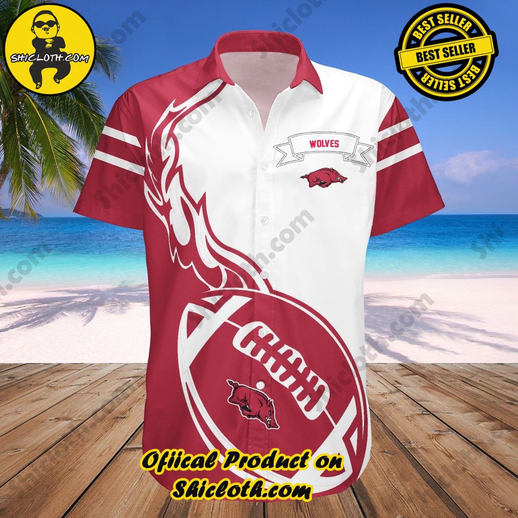 Arkansas State Red Wolves Hawaii Shirt Flame Ball NCAA