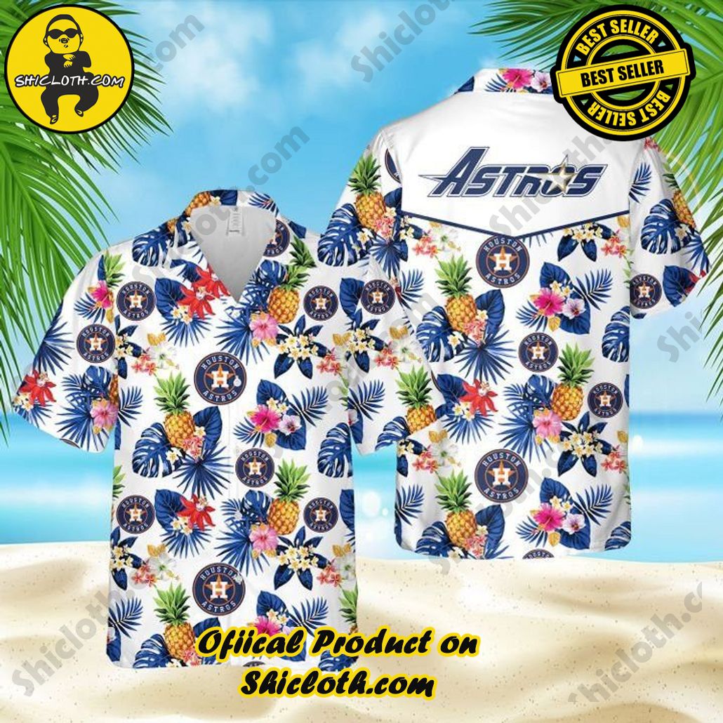 Astros Theme Hawaiian Shirt Suitable for Men and Women