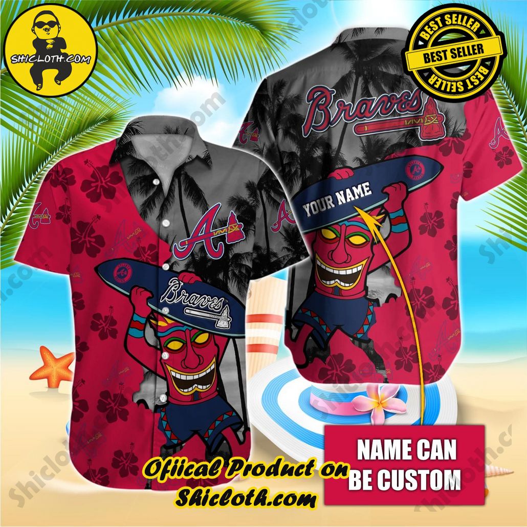 Atlanta Braves Hawaiian Vacation Shirt Custom Name