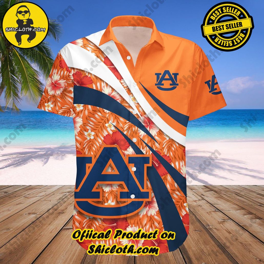 Auburn Tigers Hawaii Shirt Hibiscus Sport Style NCAA