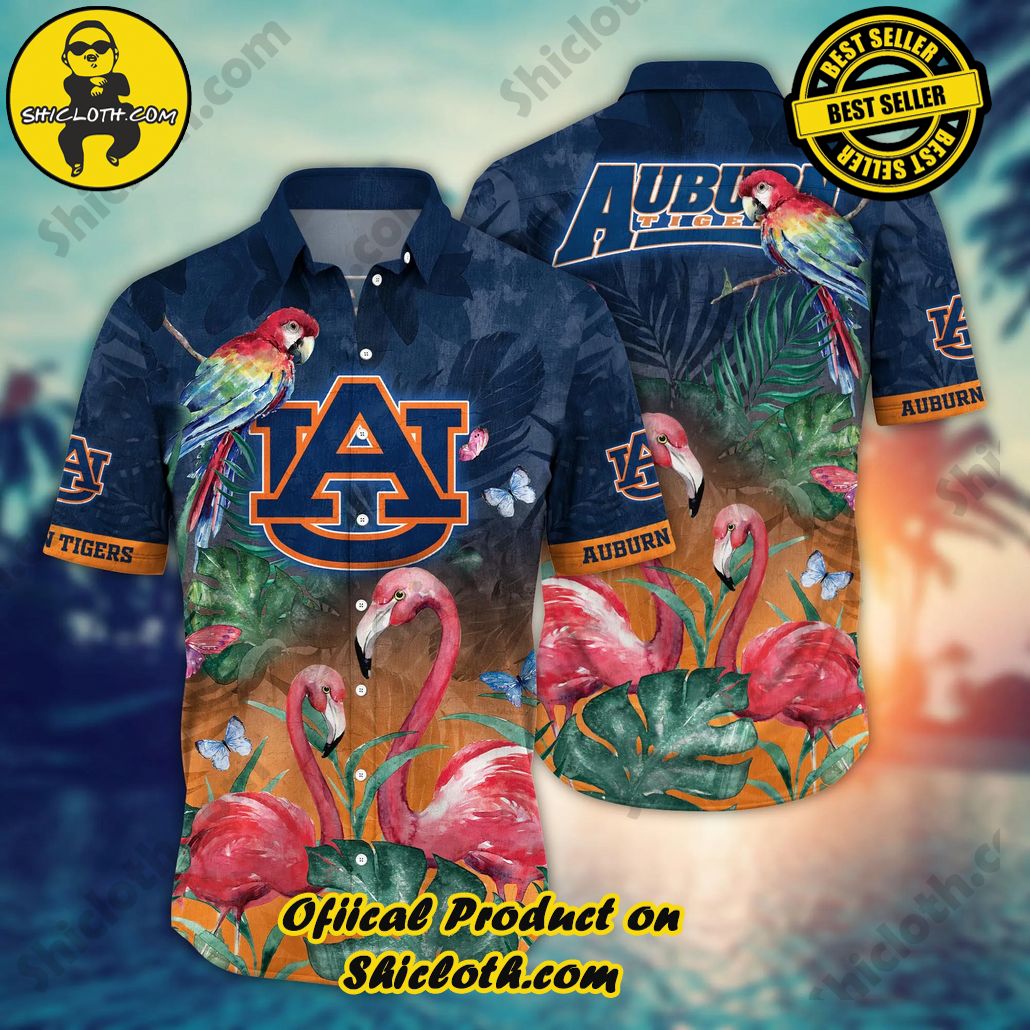 Auburn Tigers NCAA Hawaiian Shirt Evening Strolls Aloha Shirt