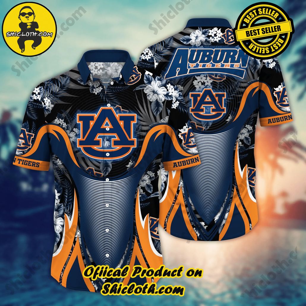 Auburn Tigers NCAA Hawaiian Shirt Tan Lines Aloha Shirt