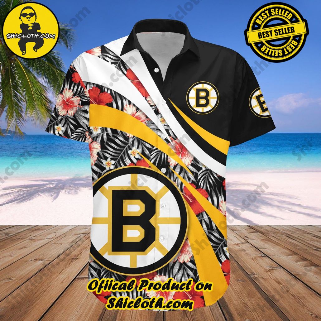 Boston Bruins Hawaii Shirt Hibiscus Sport Style NHL
