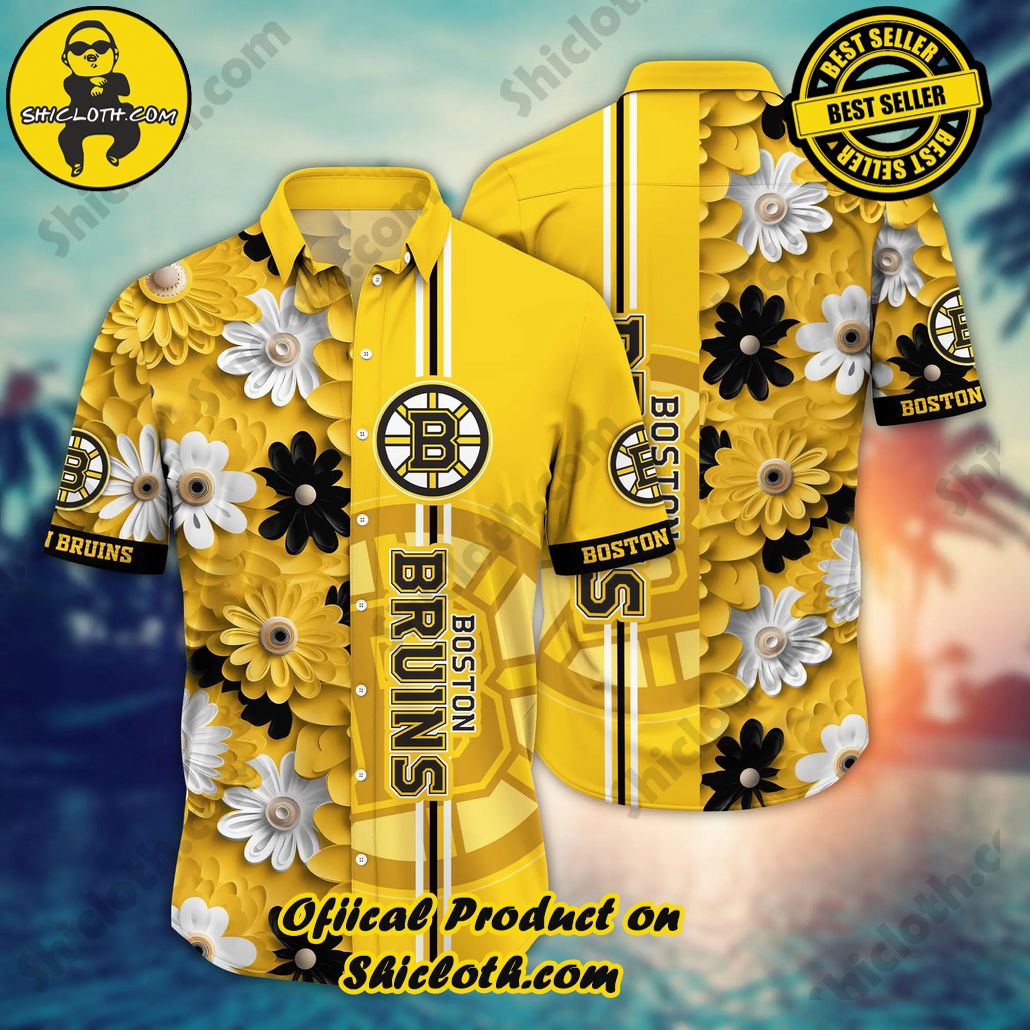 Boston Bruins NHL Hawaiian Shirt Festivals Aloha Shirt
