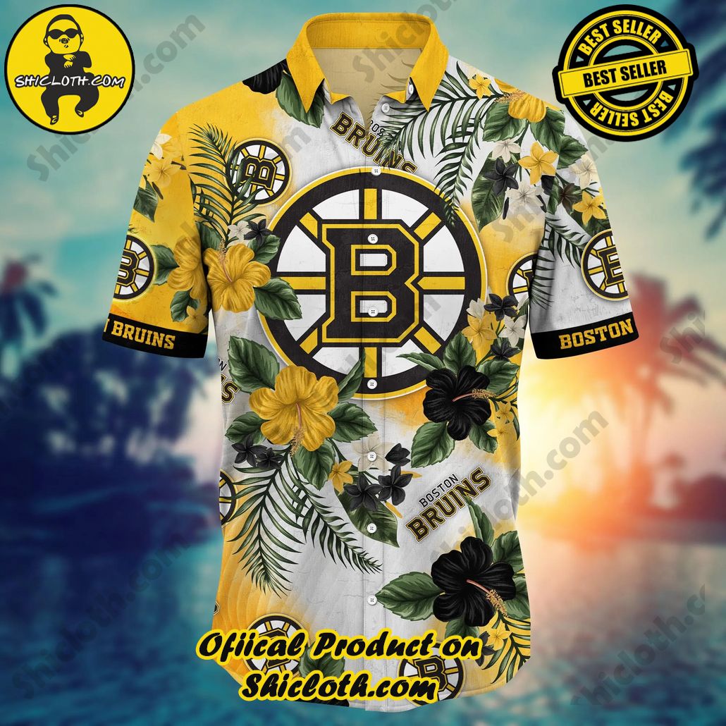 Boston Bruins NHL Hawaiian Shirt Sun Showerstime Championship Game Shirts 2 Boston Bruins NHL Hawaiian Shirt Sun Showerstime Championship Game Shirts - Image 2