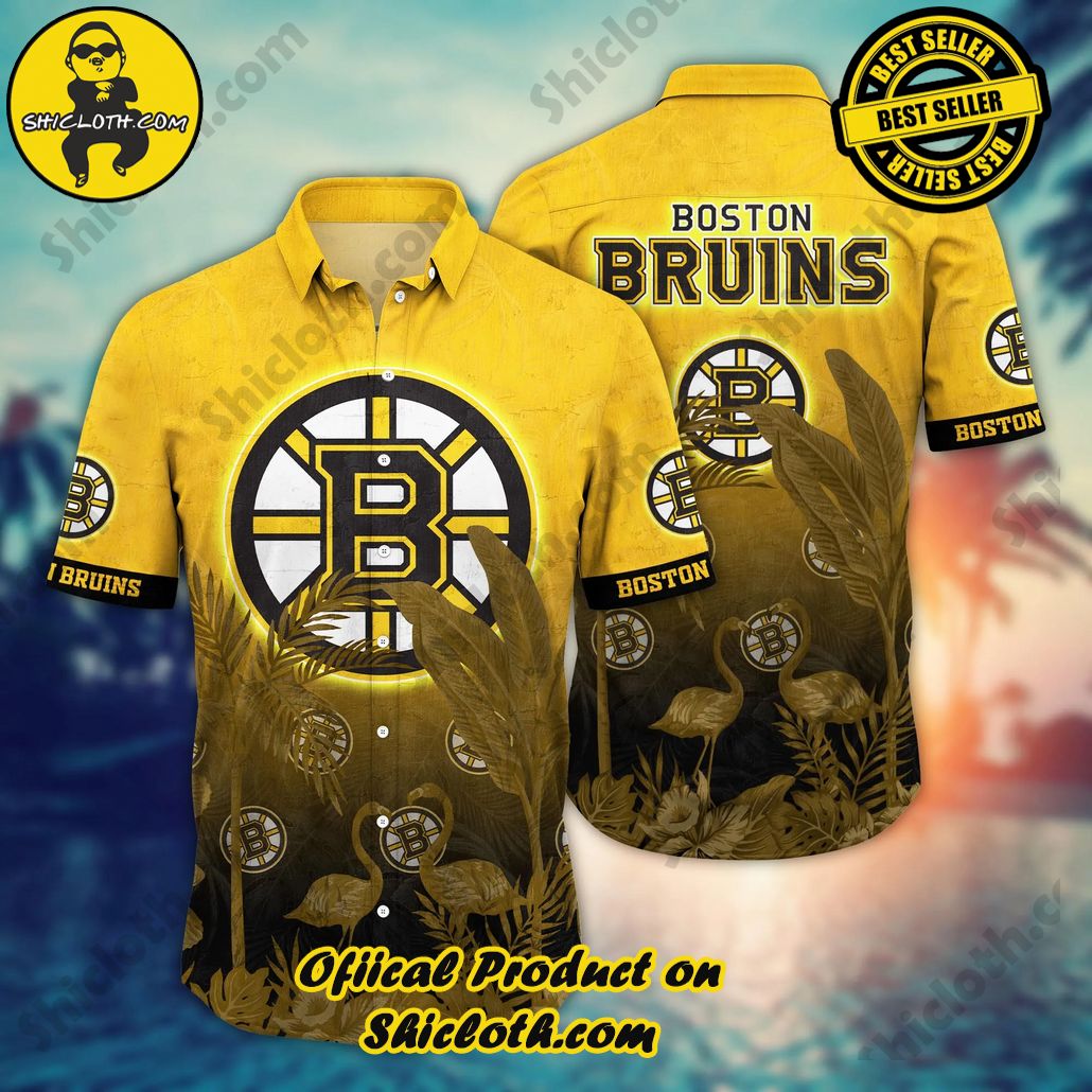 Boston Bruins NHL Hawaiian Shirt Sundowntime Aloha Shirt