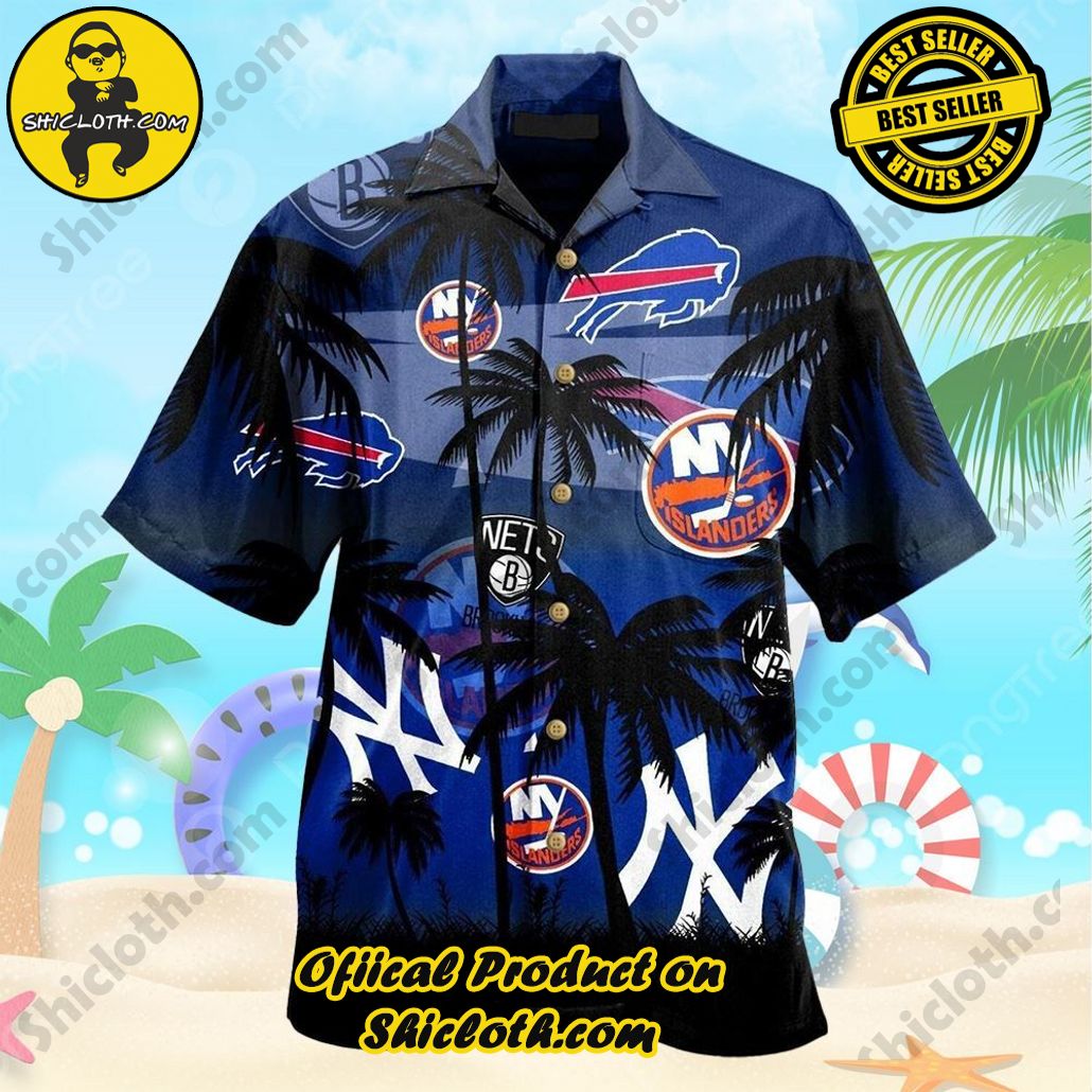 Buffalo Bills Hawaiian Shirt New York Yankees Summer Beach Gift Buffalo Bills Hawaiian Shirt New York Yankees Summer Beach Gift