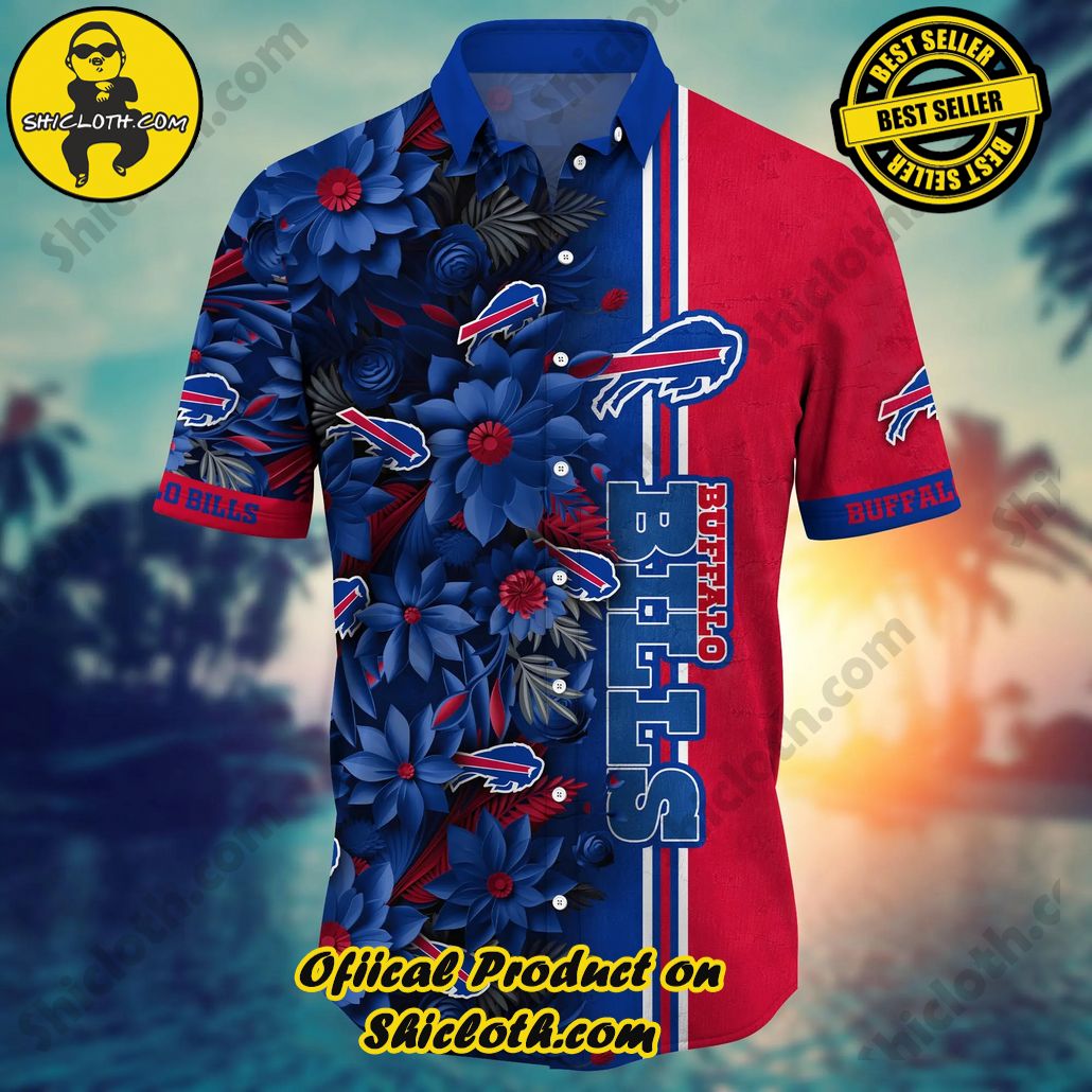 Buffalo Bills NFL Hawaiian Shirt Custom Lush Greenery Aloha Shirt Buffalo Bills NFL Hawaiian Shirt Custom Lush Greenery Aloha Shirt