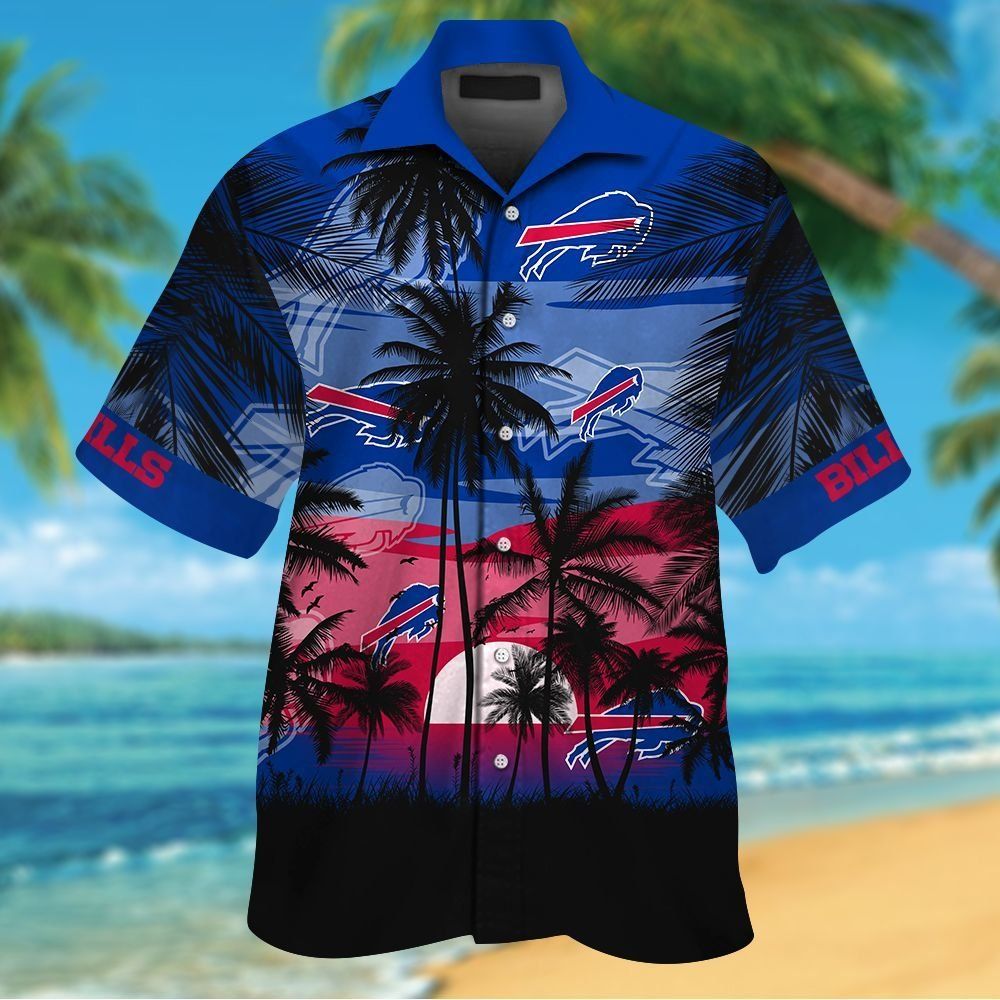 Buffalo Bills Short Sleeve Button Up Tropical Shirt Hawaiian Shirt