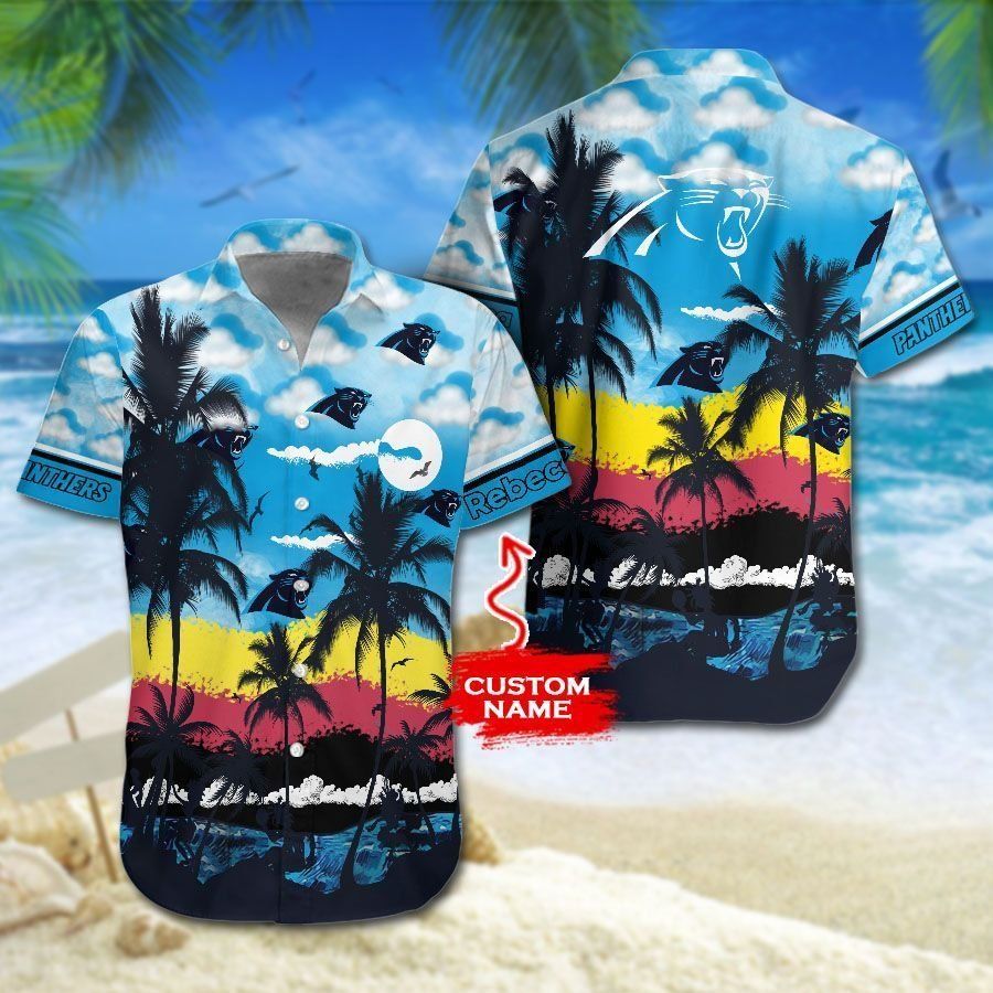 Carolina Panthers NFL Gift For Fan Personalized Hawaiian Shirt & Short