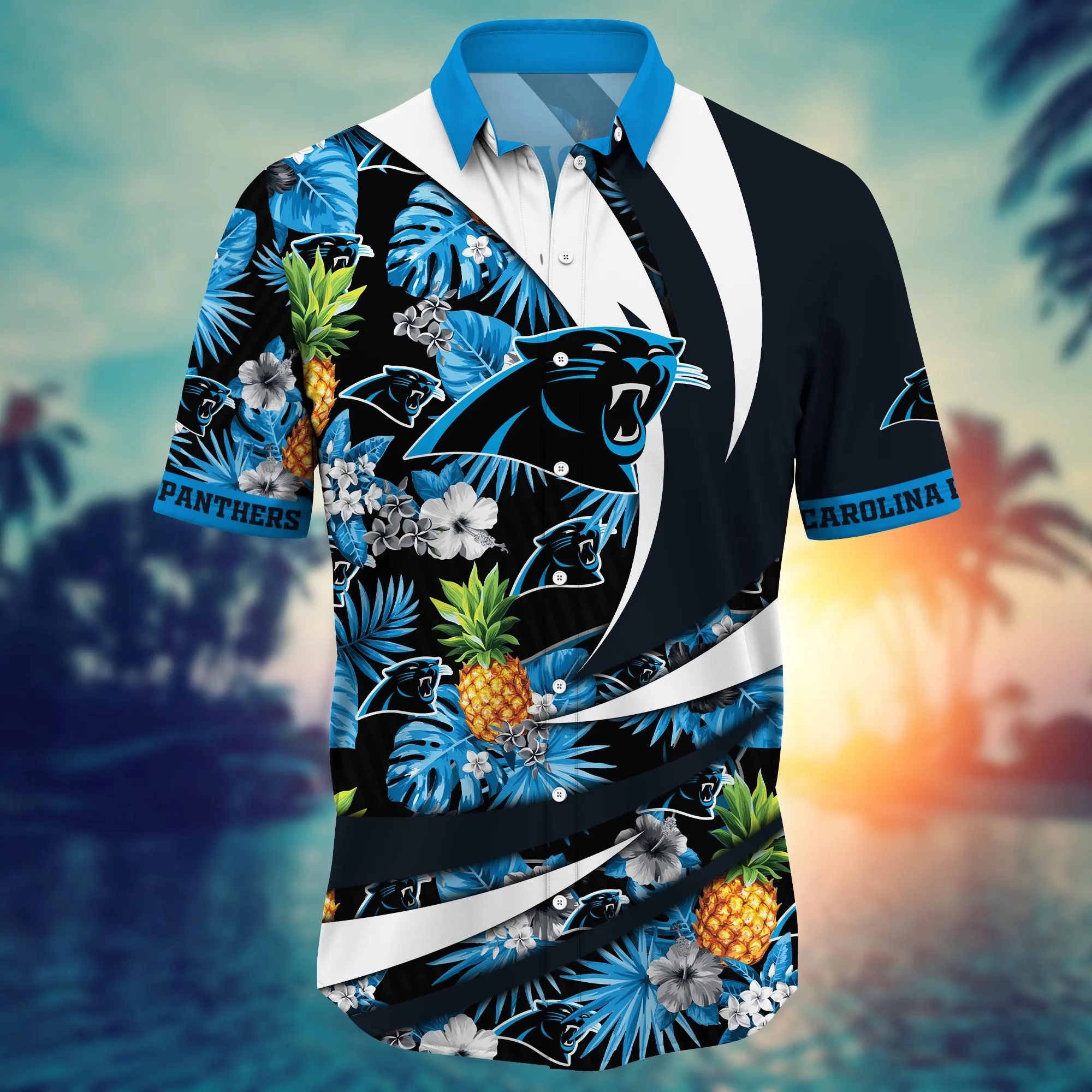 Carolina Panthers NFL Hawaiian Shirt Flip Flops Aloha Shirt