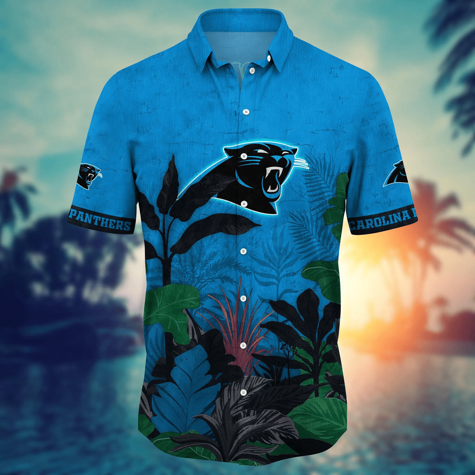Carolina Panthers NFL Hawaiian Shirt Fresh Mowed Lawns Aloha Shirt